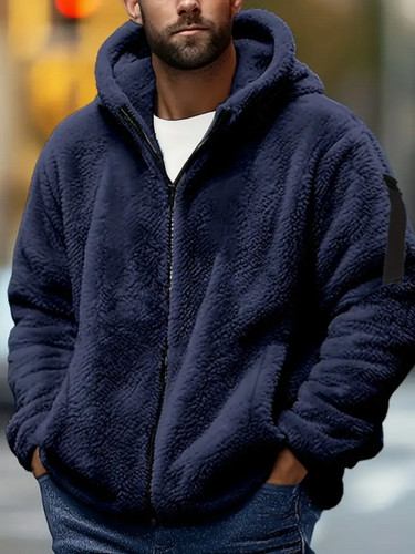 Sweat capuche polaire - à,