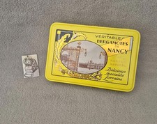 Ancienne boite en métal véritable Bergamotes de Nancy