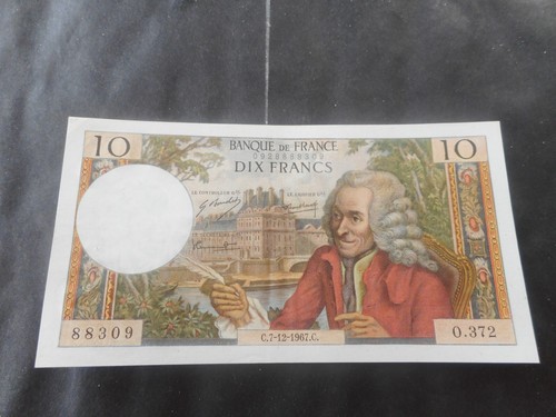 Billet francs voltaire - 10,