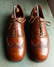 CHAUSSURES HOMME oxford marron T 43 TBE UNIC porc véritable Made in France