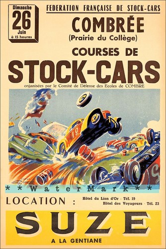 Stock car races france - car, 1950