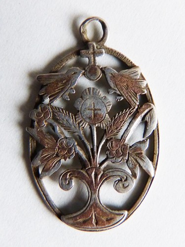 Pendentif argent massif 18e - , s
