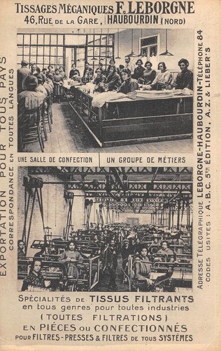 Cpa hautbourdin tissages - cpa,
