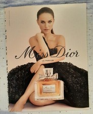 Publicité papier Parfum. Perfume Ad  C. Dior Miss Dior de 2013
