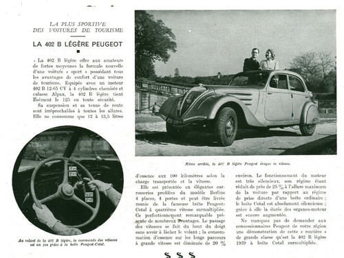 Publicité ancienne automobile