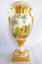 Vase Empire - porcelaine de Paris - XIXe siècle