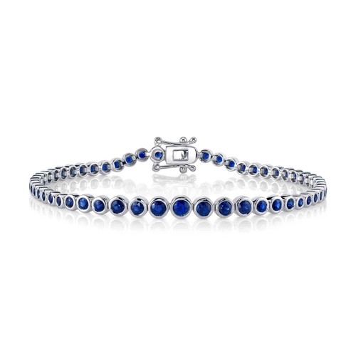 14k blanc saphir bleu - 14k,