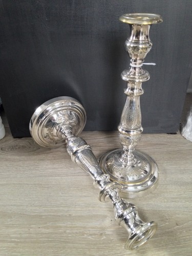 Belle grande paire bougeoirs