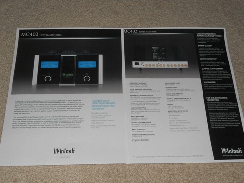 Mcintosh mc402 amplificateur - mcintosh,