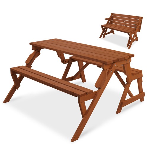 Picnic table bench 1 - table, 2-in-1
