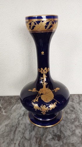 Vase porcelaine bleu de - vase, en