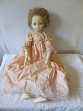 Poupée Vintage façon porcelaine corps tissu - 61 cm - Vêtements fait main 