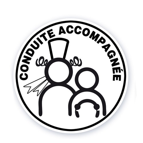Autocollant conduite - autocollant,