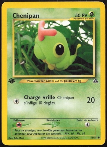 Carte pokémon chenipan 75 - pokémon,
