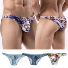 Slip Jockstrap À Poche Convexe Pour Hommes Culotte Taille Basse Sexy Doux Et /