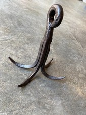 Grappin en fer forgé  hauteur 20 cm, crochet