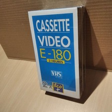 cassette vidéo VHS vierge NEUVE scellée sealed - E-180 lot de 2