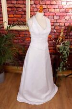 Robe De Mariée Vintage Blanche Élégante Avec Un Superbe Dos S