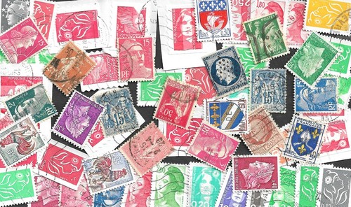 Lot timbres vrac - 50,