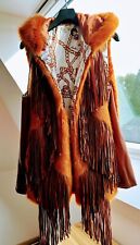 Gilet Fausse Fourrure Roux Orange. Marque Kontessa. État Neuf