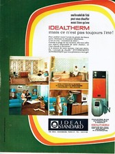 publicité Advertising  0922  1967   Idéal Standard  chaudière bloc Idealtherm