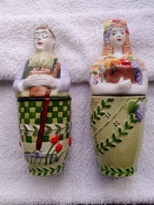 Villeroy & Boch 2 porte bougie Jardinier et marchande de fruits