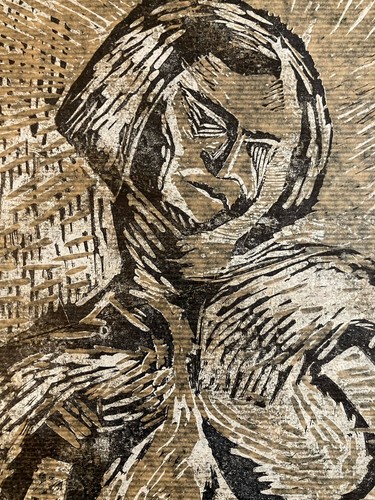 Gravure lino bois art - art, déco