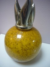 LAMPE BERGER  PARIS MADE IN FRANCE MOLTEN CRYSTAL  BROWN and GOLD MARCEL AUVRAY