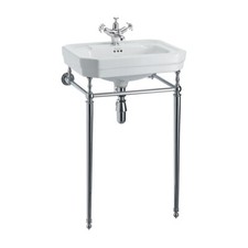 Burlington Victorien Lavabo De 56Cm Et Washstand En Chrome B2 & T22A
