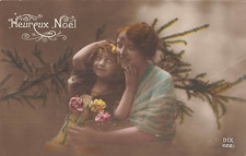 CP NOEL PETITE FILLE AVEC