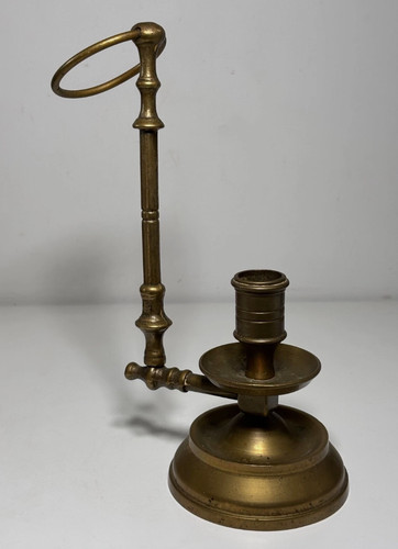 Bougeoir laiton ancien - en,