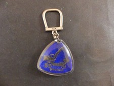 PORTE CLÉ BOURBON FOND BLEU