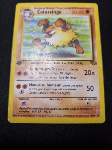 Carte pokémon colossinge - pokémon,