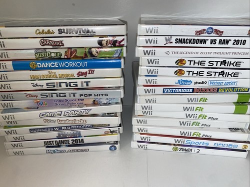 Nintendo wii games - cleaned,,
