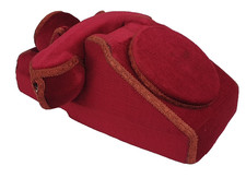 COQUE STYLE VELOURS ROUGE RARE