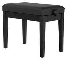 Banquette Piano Clavier Tabouret Banc Reglable à Croise Similicuir Noir Depoli