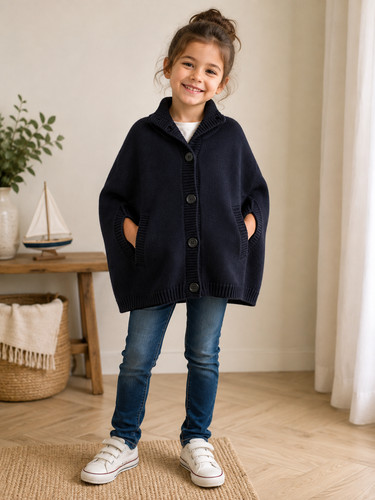 Manteau cape fille - manteau,