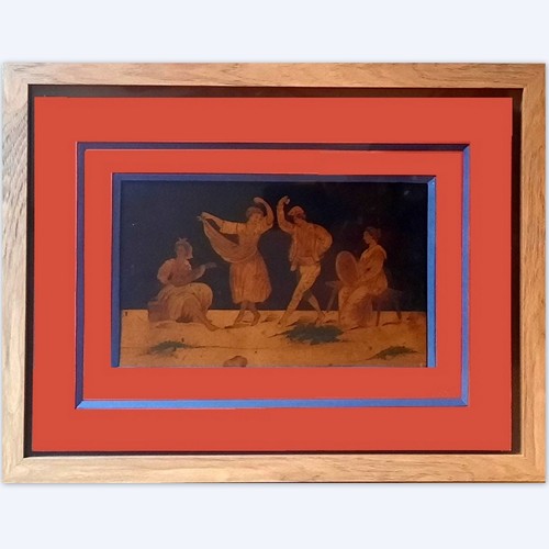 Marqueterie probablement - marqueterie, (probablement