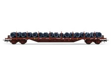 ELECTROTREN HE6033 RENFE, 4-axle stake wagon MMQ, loaded with wire coils, period