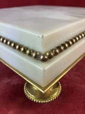 Socle Marbre Base Pendule Sculpture XVIII° XIX° Style Louis XVI