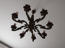 Lustre 8 Branches En Laiton