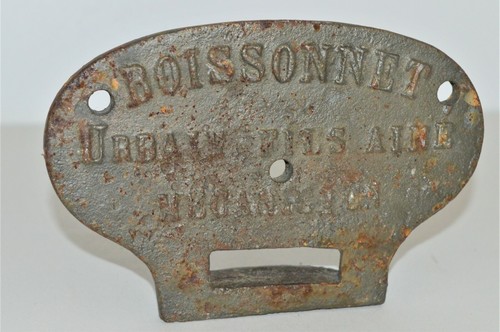 Plaque ancienne machine - *plaque, de