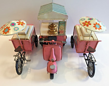 Décoration Lot Candy Bar Distributeur de Glaces Vintage Tôle Vespa Vélo Ice Art