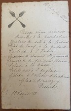 📜Menu ancien manuscrit –