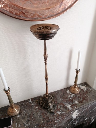 Cendrier sur pied laiton - cendrier, en