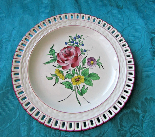 Assiette ajouré faïence - ajouré, en
