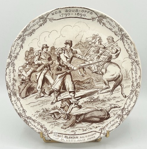Assiette parlante faïence