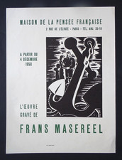Frans MASEREEL Gravure Affiche