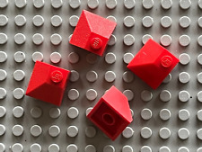 4 x LEGO Red Slope Double