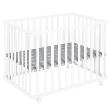 Parc Bébé Pliable en Bois 74